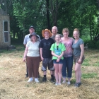Rosie's family visits farm