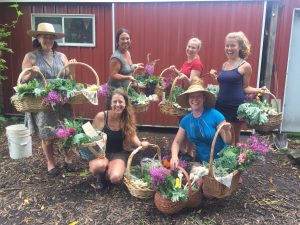 Susan and Rosie with some of our amazing farm team